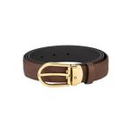 Montblanc At Nalı Tokalı Kahverengi 30 mm Deri Kemer 129423