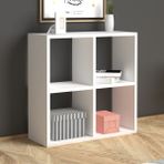 Monte Beyaz Sehpa Cube Kitaplık