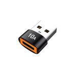 Monte Lua Erkek USB 3.0 TO Dişi Type-C OTG, Ara Aparat, 10 Amper, Data - Şarj Kablosu, Çevirici Dönüştürücü,