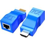 Monte Lua HDMI Uzatıcı, Dds-Dudes HDMI - Ethernet Ağ Kabloları Uzatma Dönüştürücü Tekrarlayıcı, CAT5E Cat6 1080P Üstü 30 M Uzatıcı Hdtv Stb DVD Ps4 Için Uygundur