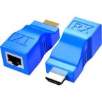 Monte Lua HDMI Uzatıcı, Dds-Dudes HDMI - RJ45 Ethernet Ağ Kabloları Uzatma Dönüştürücü Tekrarlayıcı, CAT5E Cat