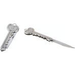 Monte Lua Paslanmaz Çelik, Katlanır, Cep Çakısı, Outdoor Kamp Bıçağı, Anahtarlıklı, 12 cm Gri