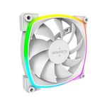 Montech AX 120 ARGB Fan – 1600PWM, High-End Durability, Silent Performance, and Stunning ARGB Design (120mm, White)