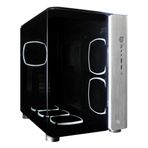 MONTECH X Gear Seeker, King 95 Ultra Çift Odacıklı ATX Oyun Kasası, Yüksek Hava Akışı, Alüminyum G/Ç Paneli, Sağlam Kavisli Temperli Cam Ön, Altı ARGB Fan Önceden Takılmış, Uzay Grisi