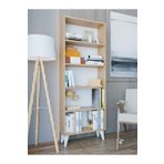 MONTENERO Marbella Açık Kitaplık 5 Raflı Dekoratif Salon Oturma Odası Sığ Derinlik 60x160 Cm