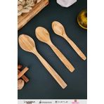MONTESEV Zeytin Ağacı Ahşap Tahta Kaşık Spatula Seti ( Zeytin Ağacı ) Ağaç Kaşık