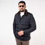 Montesori Slimfit Kapitone Erkek Mont - 46 - Lacivert
