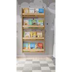 Montessori 4 Raflı Mdf Çocuk Kitaplığı 120 * 60 Cm - Safir Meşe