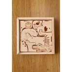 Montessori Ahşap Figür Hayvan Puzzle Seti | ahşap Puzzle | oyun Seti