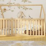Montessori Boss Marin - Montessori Çatılı Ahşap Yatak