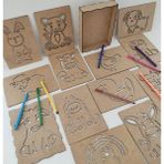 Montessori Çiftlik Hayvanları Çizgi Egzersizi Seti 3-6 Yaş Ince Motor Becerileri Geliştirici Oyuncak - Kirli Beyaz - +3