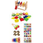 Montessori Eğitici Ahşap Kavram Oyuncakları Ritim Müzik Aletleri Yapboz Puzzle 10 Lu Anaokulu Özel Eğitim Materyalleri Seti