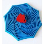 Montessori Eğitici Geometrik Yıldız - Kedifigürlü Akıl ve Zeka Oyuncağı - Motor Becerisi - Mavi