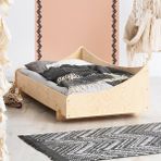 Montessori Karyola 90X190 Vega Çocuk Yatakları Doğal Çam - 90 x 190 cm - Ahşap