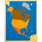 Montessori Kuzey Amerika Haritası Puzzle