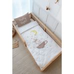 Montessori Nevresim Takımı (100x200) - Pure Baby Serisi - Bir Fincanda Tavşan