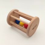 Montessori Silindir Çıngırak, 3-12 Ay Bebekler Için Ahşap El Yapımı Oyuncak, Duyusal ve Motor Gelişim