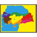 Montessori Türkiye Bölgeler Haritası Puzzle