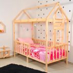 Montessori Yatak Çocuk 90X190 Karyola Bebek Beşik Oyun Alanı Teşhir