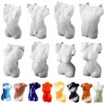 Montidey 8 ADET İnsan Vücudu Şekilli Reçine Kalıplar 3D Seksi Erkek ve Kadın Model Dekorasyon Silikon Kalıp Kendin Yap Sabun Mum El İşi Kek Kalıbı Ev Dekorasyonu