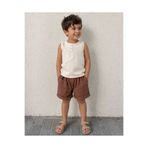 Montisu Erkek Kolsuz Pamuk/Keten Şort Pure Summer Takım