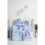 Montisu Mibabies; Water World, %100 Pamuk Bebek Odası Seti: Nevresim Takımı, Kırlent, 3'lü Tablo