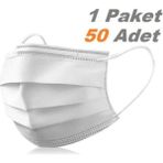 Montreal 3 Katlı Beyaz Maske Cerrahi Yetişkin Unimoda ( 6 Adet )