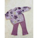 Monvoi Kids Girl Power Baskılı Kız Çocuk 2’li Takım – Sweatshirt ve Ispanyol Paça Pantolon - Lila - 5 - 6 Yaş