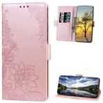 Monwutong Samsung Galaxy A53 5G için Cüzdan Kılıf, Dantel Çiçek, Darbeye Dayanıklı PU Deri, Çift Tokalı Kılıf, Nakit Kart Yuvalı ve Stand Fonksiyonlu Kapak, Samsung Galaxy A53 5G LSSK Pembe Altın
