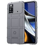 Monwutong Xiaomi Poco X4 Pro 5G için Telefon Kılıfı, Dayanıklı Kalkan İnce Kılıf, Askeri Sınıf Darbeye Dayanıklı, Düşmeye Karşı Test Edilmiş ve Kamera Lensi Koruma Kapağı Xiaomi Poco X4 Pro 5G HD Gri