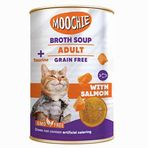 Moochie 135 ml Et Suyu İçerisinde Somon Balıklı Tahılsız Kedi Çorbası