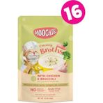 Moochie 16x40 gr Parça Tavuk Etli ve Brokolili Tahılsız Kedi Çorbası