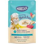 Moochie 40 gr Parça Ton Balıklı ve Yeşil Dudaklı Midyeli Kedi Çorbası