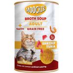 Moochie 6x135 ml Et Suyu İçerisinde Karidesli ve Ton Balıklı Çorba Yetişkin Kedi Ödülü