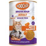 Moochie 6x135 ml Et Suyu İçerisinde Somon Balıklı Çorba Yetişkin Kedi Ödülü