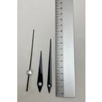 MOOCLOCK Duvar Saati Mekanizması İçin Akrep Yelkovan seti (KISA) SİYAH Akrep 6,5 cm Yelkovan 8,5 cm