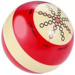 MOOCY Bilardo Istakası Topu, AAA-Sınıfı Profesyonel Reçine Standart Uygulama Eğitimi Istaka Topu (6,5 oz) (Kırmızı Beyaz)