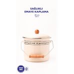 Mood Ahşap Detaylı Emaye Yoğurt/Bakliyat Bakracı(20Cm-3 Litre-Tüm Ocaklarla Uyumlu)