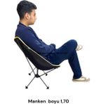 MOOD CLASS Çanta Içi Küçük Pratik Sandalye Araç Motor Yürüyüş Kamp Piknik Plaj Sandalyesi Ergonomik Nurgazsandalye