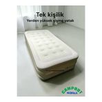 MOOD CLASS Tek kişilik yüksek şişme yatak kamp seyehat ev piknik şişme yatak yerden yüksek 42cm