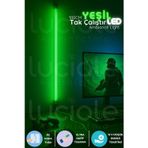 Mood Light Serisi | 100 cm Yeşil LED Bar – Aç Kapa Anahtarlı Tak Çalıştır Ambiyans Işığı