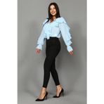 Mooishan Kadın Siyah Yüksel Bel Skinny Jean
