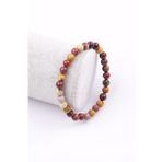 Mookaite Jasper Doğal Taş Bileklik 6 mm Küre Kesim