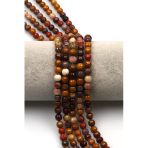 Mookaite Jasper Doğal Taş Dizi 6 Mm Fasetli Küre Kesim