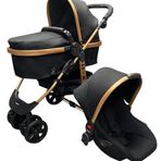 Mooly SC-2401 Gold Siyah Travel Sistem Bebek Arabası