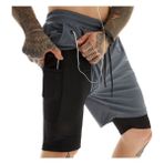 Mooly Unisex Koşu ve Antrenman Sporcu Şortu - Xl Beden Antrasit