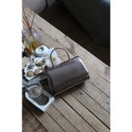 Moom Bag Bronz Deri Metal Sap Detaylı El & Omuz Çantası