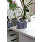 Moom Bag Kadın Mavi Silver Taşlı Abiye Omuz Çantası