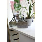 Moom Bag Silver Sarı 2 Renkli Detaylı Deri Askılı Taşlı Abiye Omuz Çantası