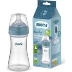 Mooma Kindy Antikolik Biberon 18+ Ay (Hızlı Akış)-Pastel Mavi - 250 ml